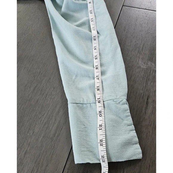 Free People Mint Clear Skies Cold Shoulder Tunic Mini Dress Small Asymmetrical - Picture 7 of 11